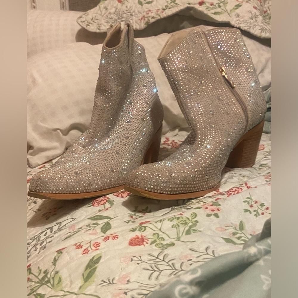 Women's Glitter Ankle Boots